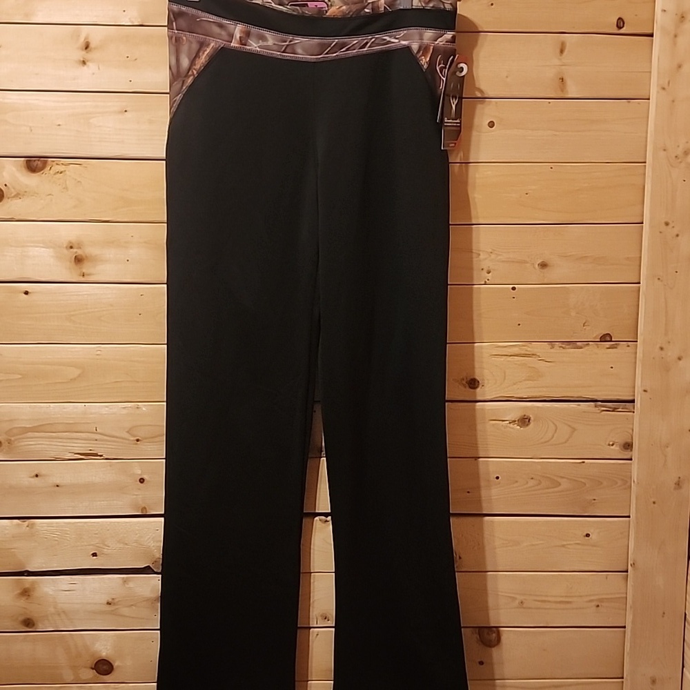 Huntsworth Womans Fleece Lined Oak Tree Evo Camouflage Hunting Pants Sz Large